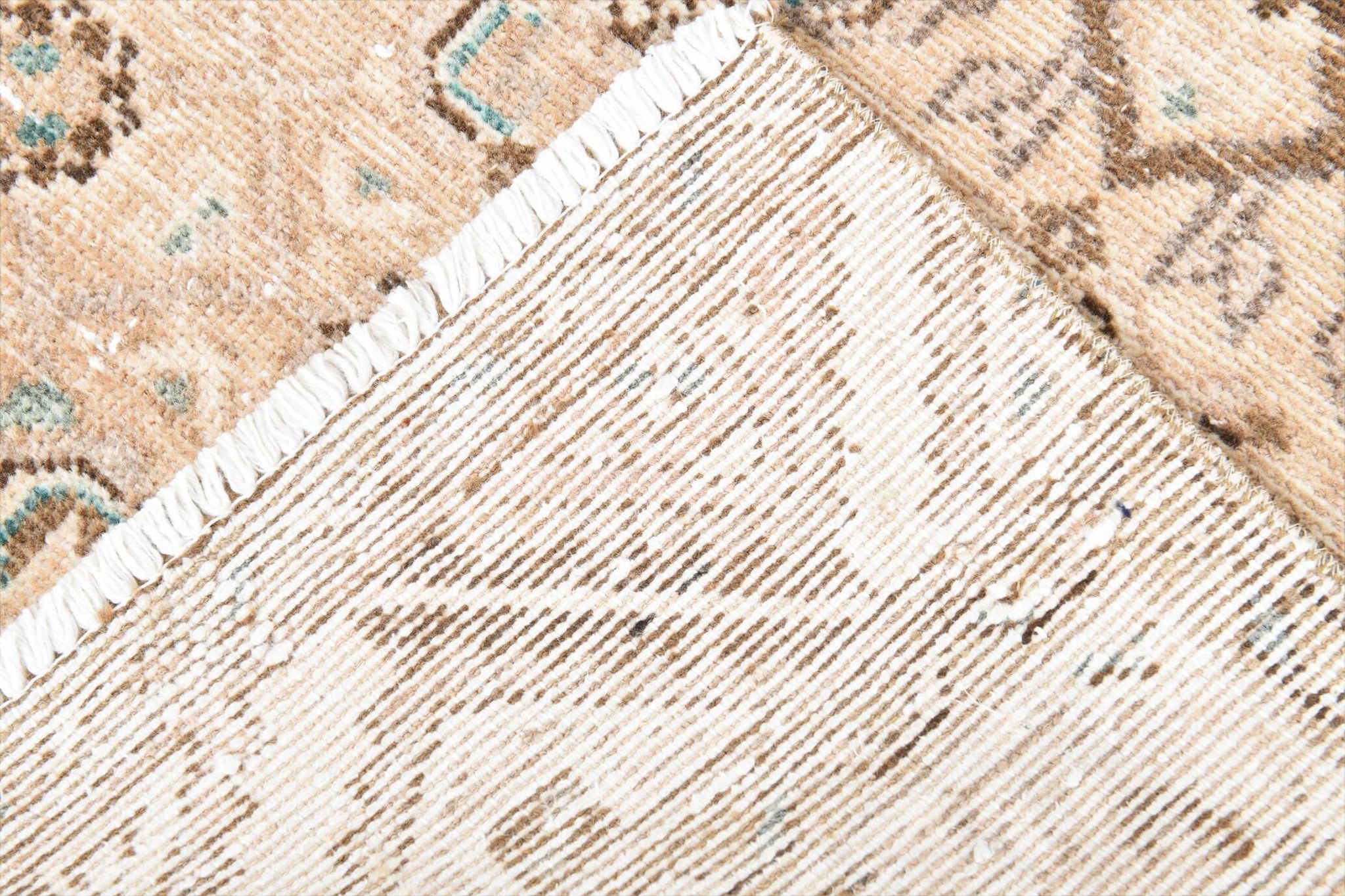 3x10 Nuances De Beige Tapis Terrestre Persan, 81x295Cm
