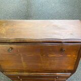 Louis XV style solid wood secretary