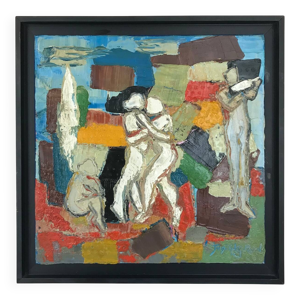 Judith guion .la danse,2007.huile - toile