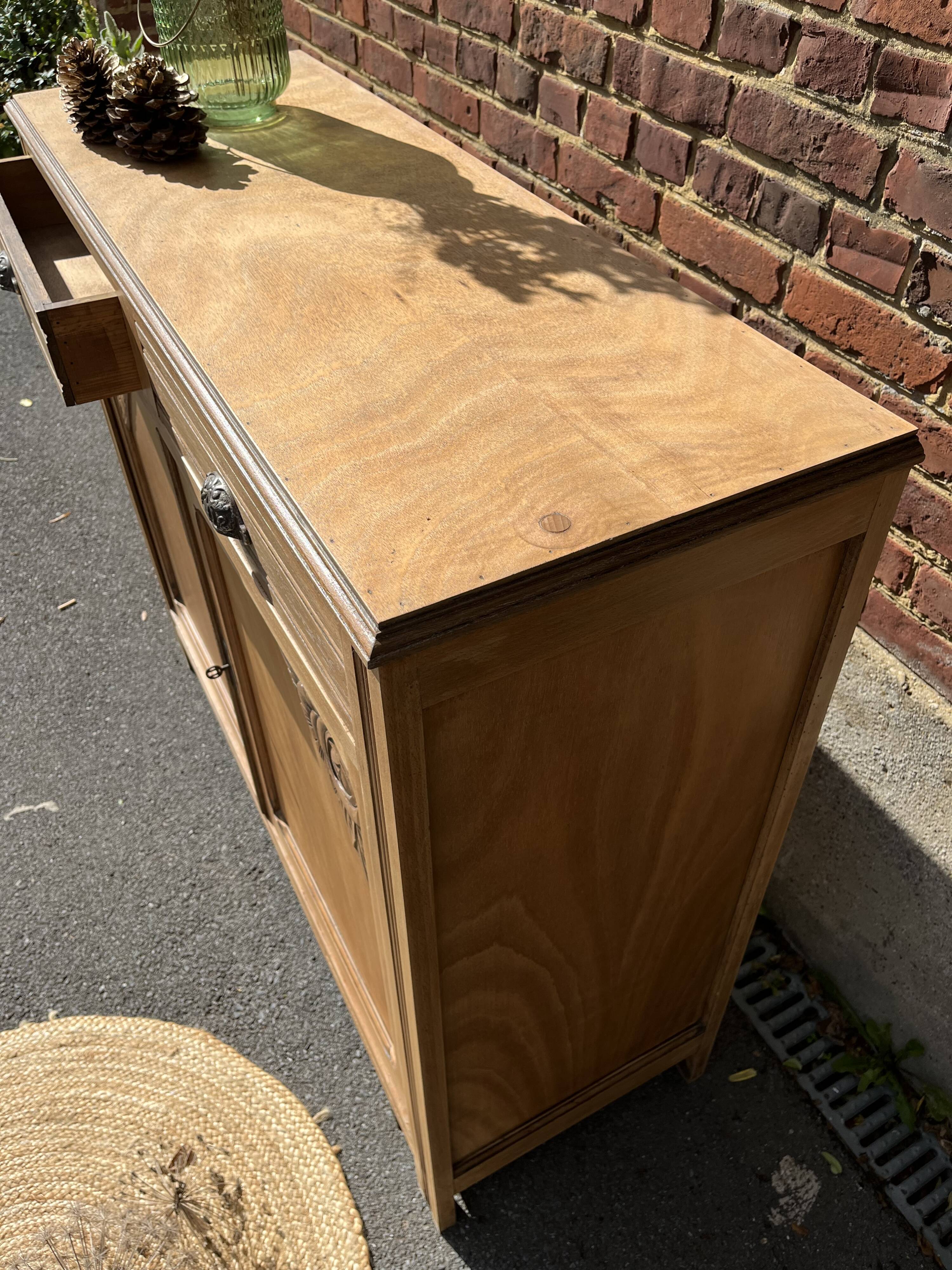 Art deco sideboard shell handles