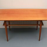 Table basse en teck des années 1960 Opal Furnitures