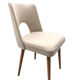 Beige Wool Shell Dining Chair by Lesniewski for Słupskie Fabryki Mebli, 1962