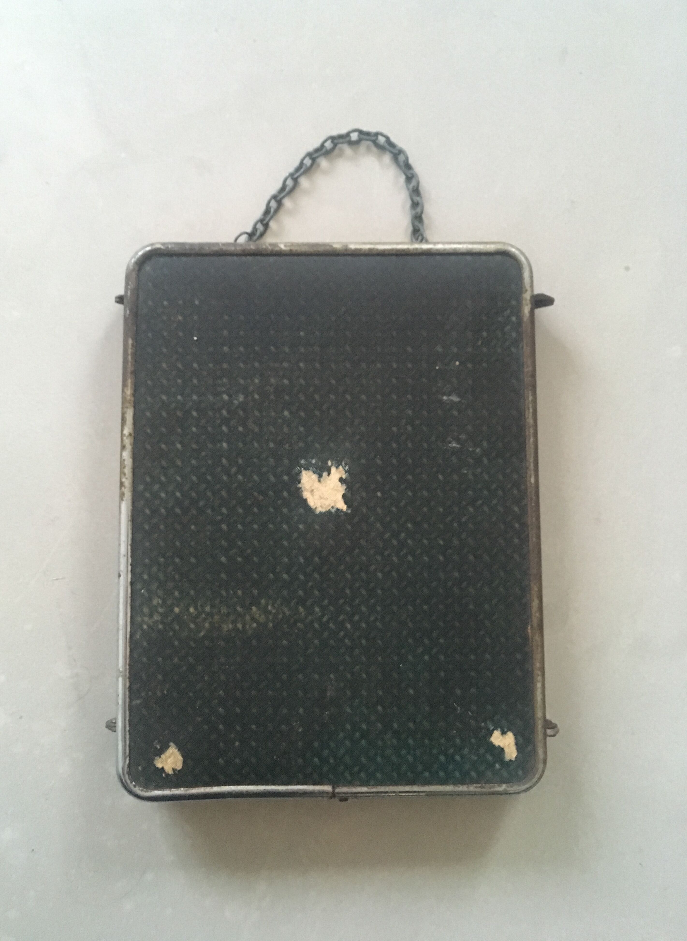 Vintage triptych barber mirror / dive 58x24cm