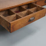 French xixth century farmhouse rustic oak coffee table