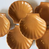 6 dishes with scallops in very good condition from Emile Henry