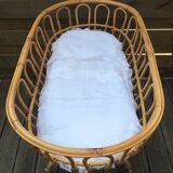 Vintage rattan basket