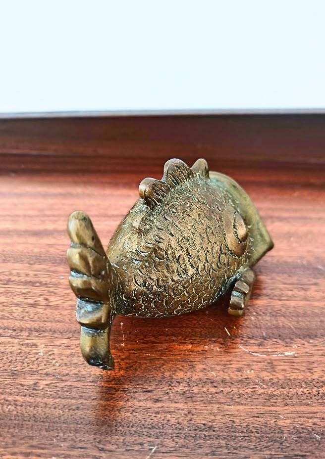 Bronze Fish Ashtray Attributed to Walter Bosse