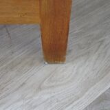 Vintage modernist desk - 5 drawers - shelf - 1950s - closure mechanism