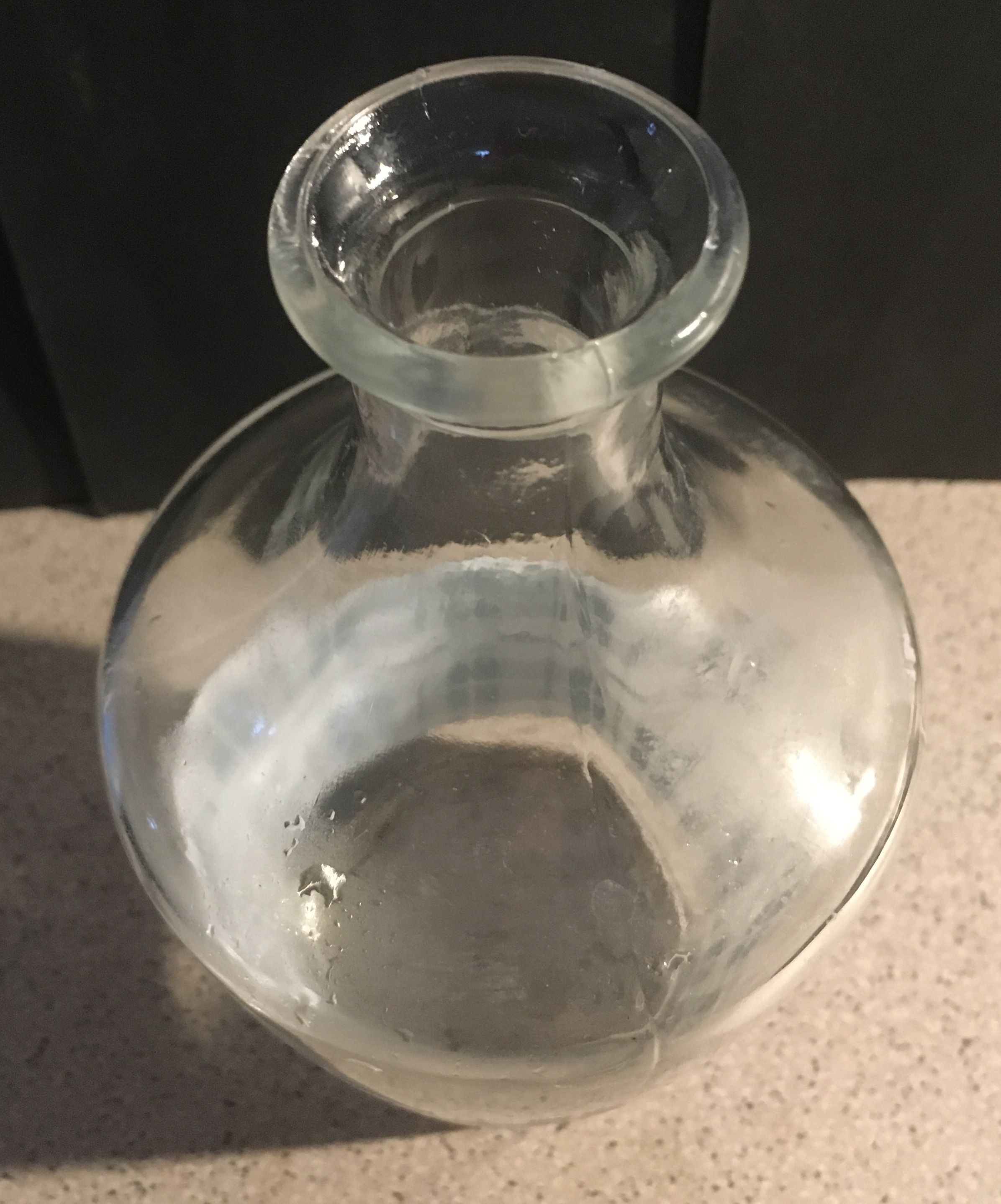 Black vichy pattern bistro water decanter