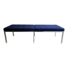 Banc Florence Knoll pour Knoll Studio tissu bleu