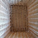 Panier en osier tressé