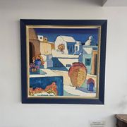 "Tableau 'Greek island of Mykonos' by Ghislaine Caprin"