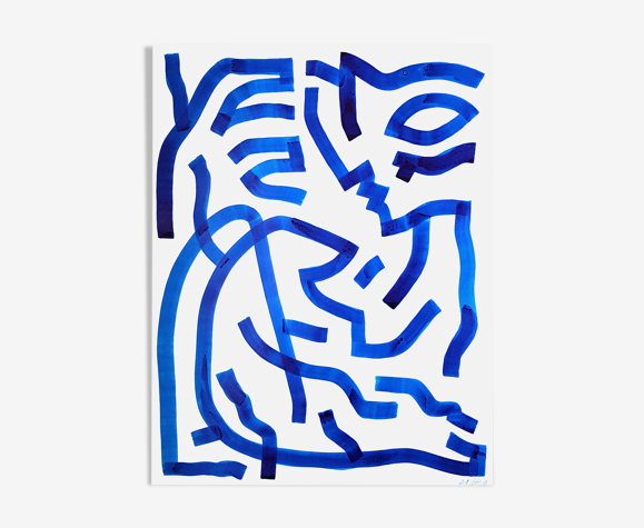 Peinture sur papier sans titre