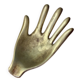 Vintage brass hand ashtray/trinket tray