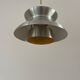 Vintage Danish chrome/ochre pendant - Doo Wop style lamp