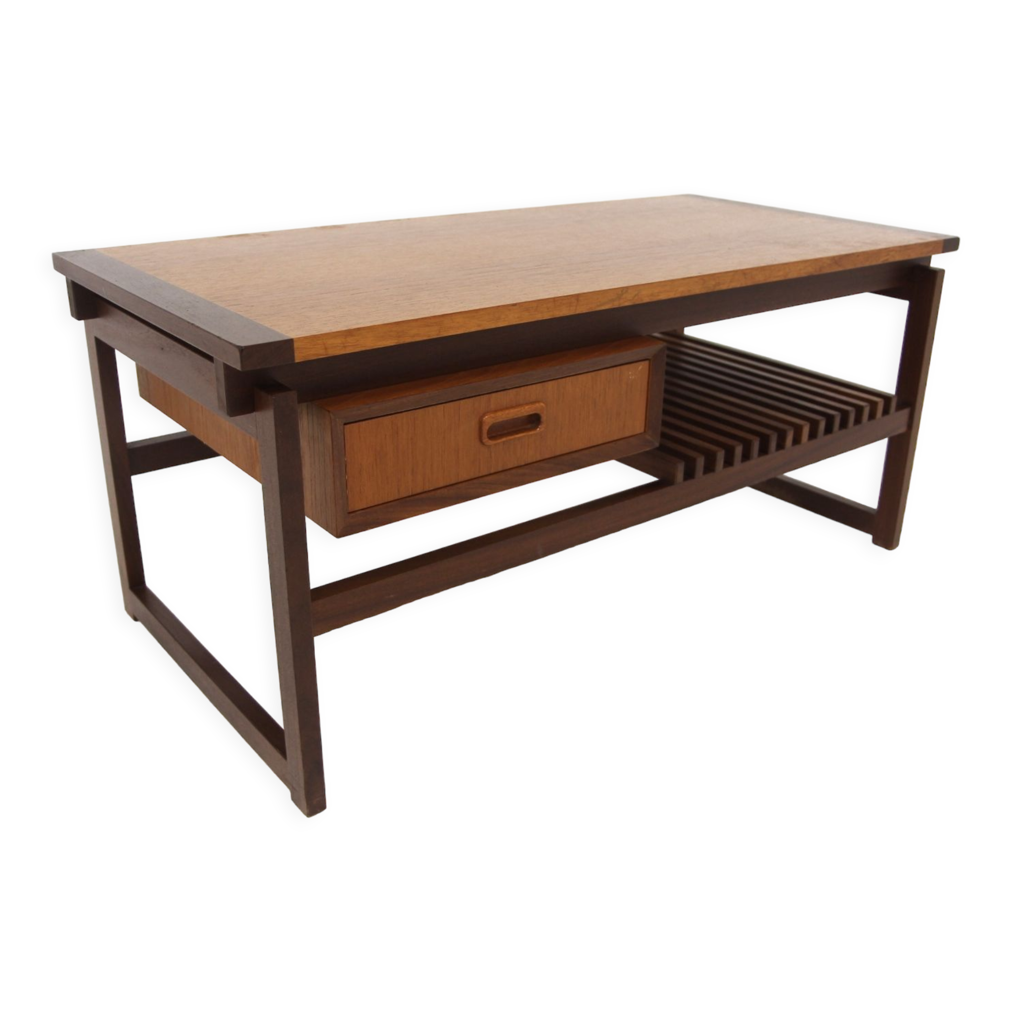 Scandinavian teak bench "Petita", Jørgen Maahr & Otto Nielsen, Möbel-IKÉA, Sweden, 1960