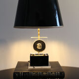 Brass and plexiglass table lamp 1970