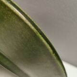 Plat danois en céramique verte par Knabstrup, années 1950