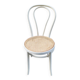 White lacquered wooden bistro chair