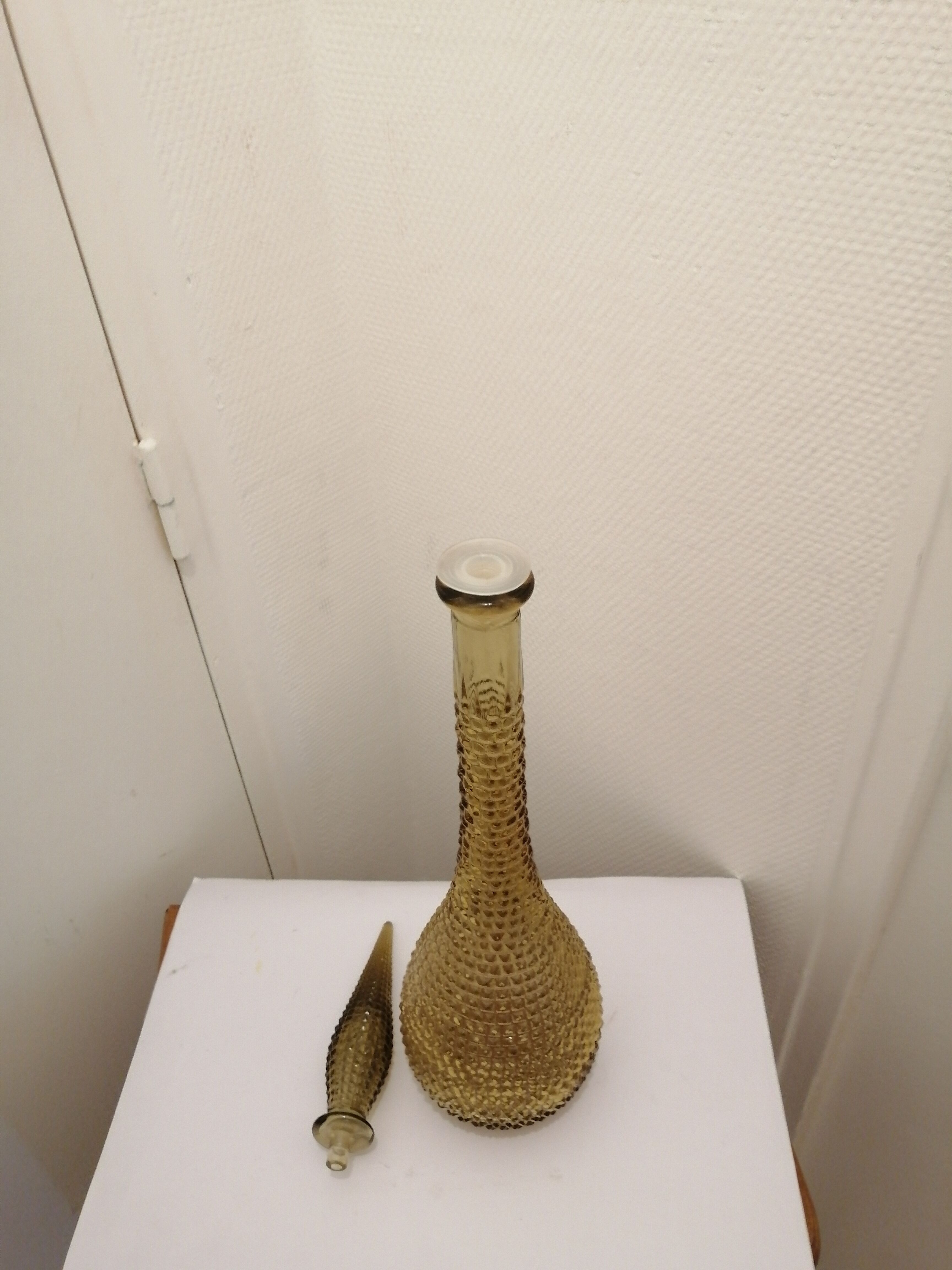 Bottle / decanter italian amber polish