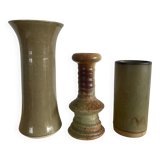 Set of 3 vintage ceramic vases