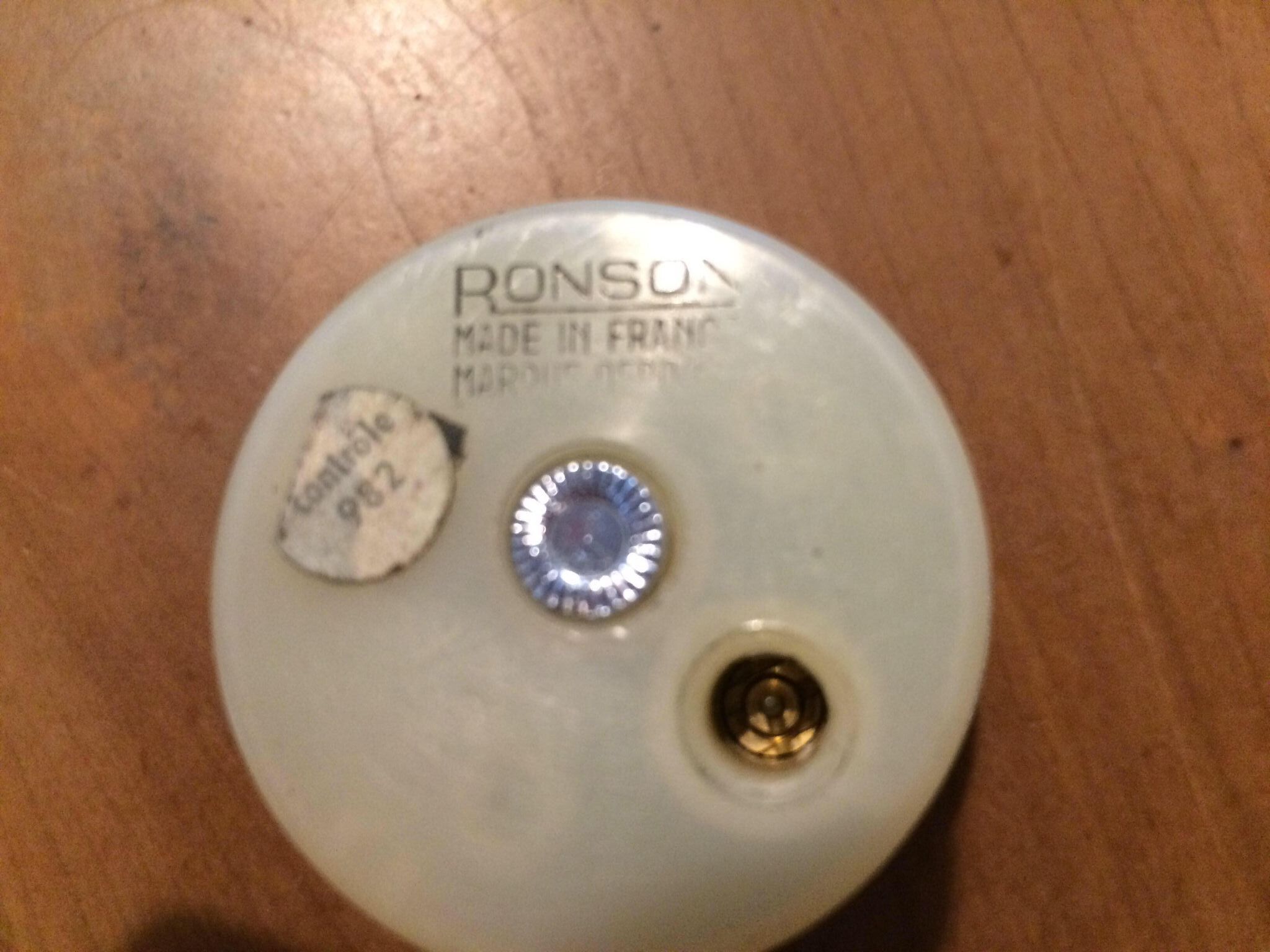 Ronson space age aluminum table lighter 70