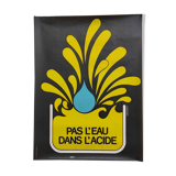 Vintage poster 1980 INRS Drawing Chadebec