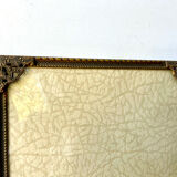 Metal frame in gold colored brass