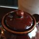 Vintage ceramic ball teapot
