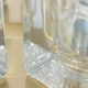 Peill & Putzler pair of wall lamps, transparent glass