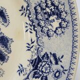 2 Antique Gilman Sacavem Statue Dinner Plates / Serving Dishes