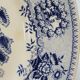 2 Antique Gilman Sacavem Statue Dinner Plates / Serving Dishes