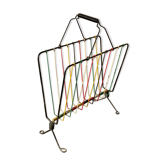 Porte revue vintage en métal multicolore années 50