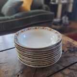 10 Art Deco deep plates MLV France