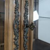 Louis XV style display cabinet in cherry wood