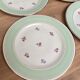 Set of 6 flat plates l'Amandinoise