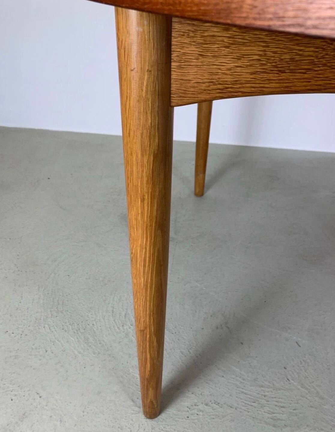 Danish Dining Table Teak & Oak 1960s