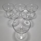 Set of 6 champagne glasses