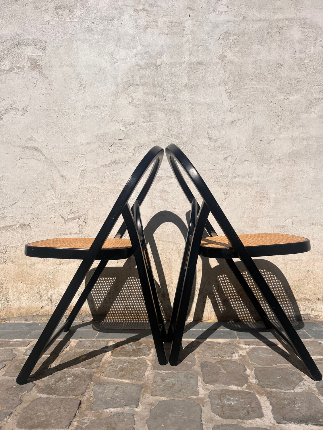 Italian folding chairs 1970