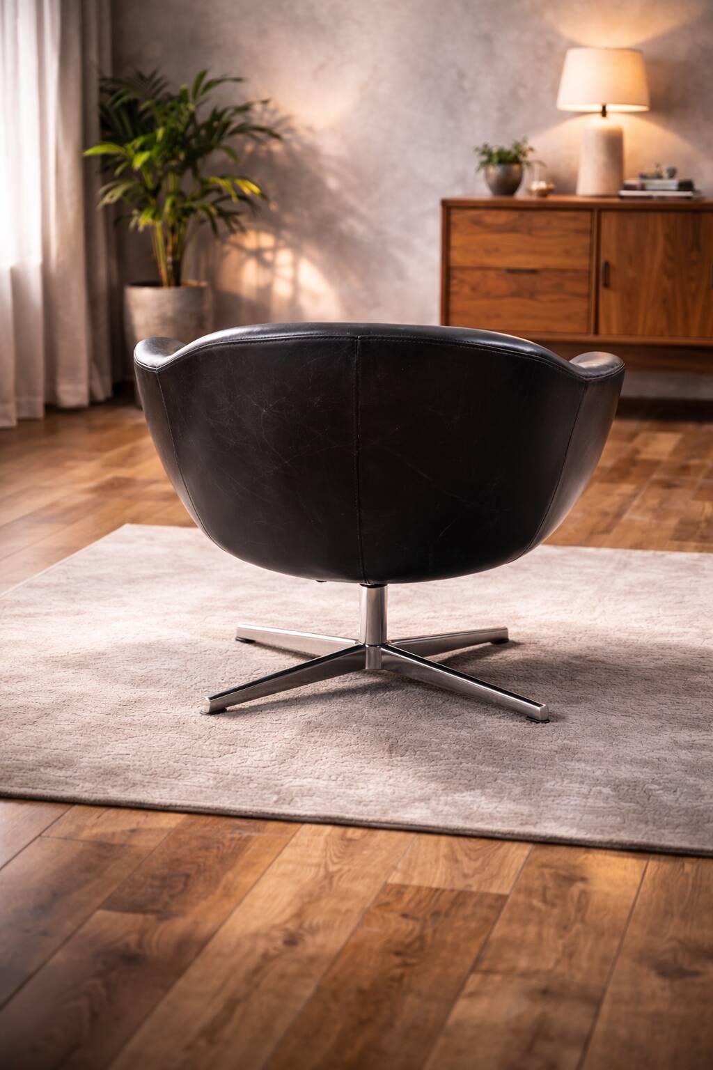 Vintage Pair of Galon Swivel Armchairs — Second Half of the 20th Century