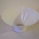 Old white opaline glass lamp shade chandelier ceiling light fixture