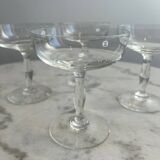 Set of 4 vintage stemmed glasses