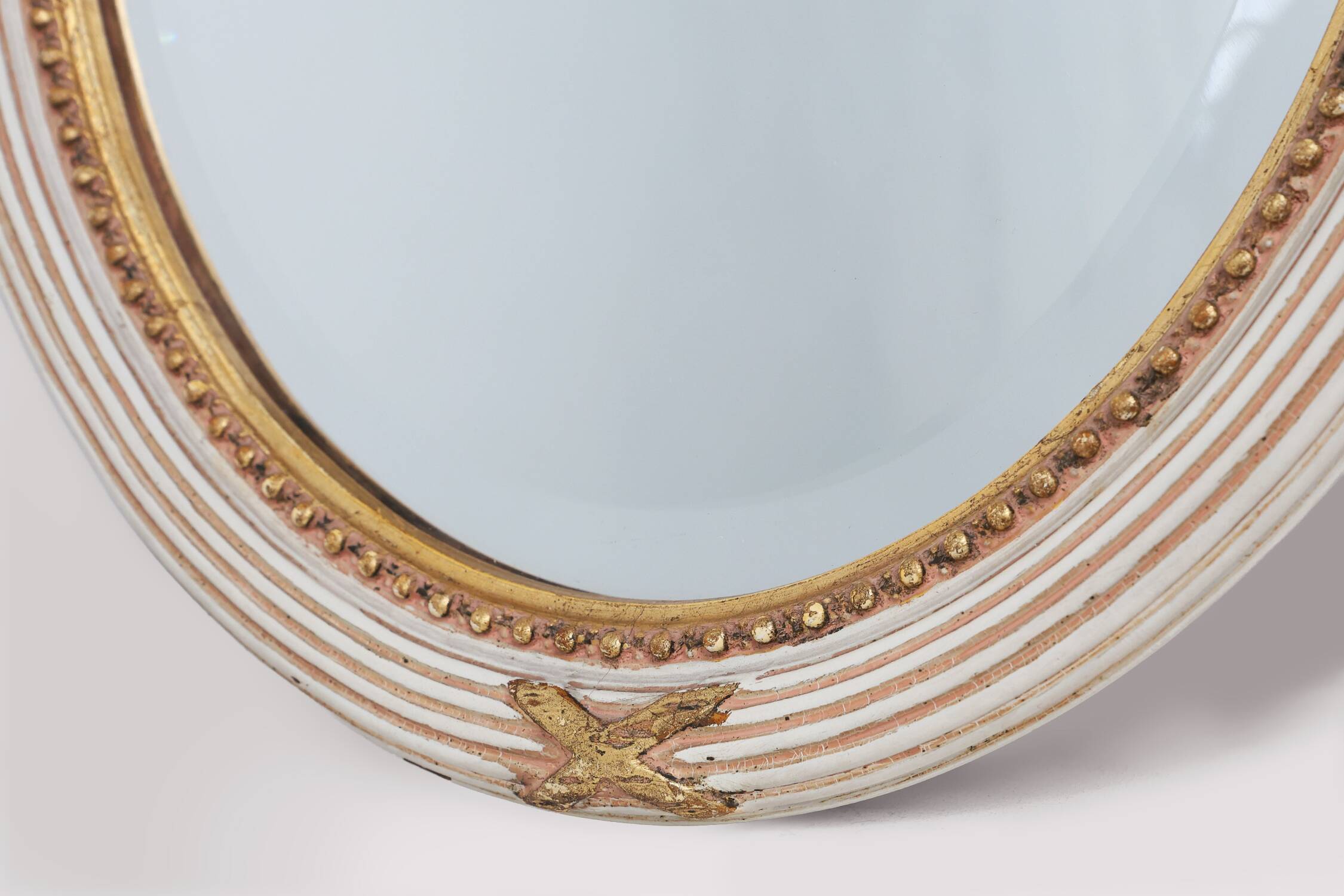 20th Century Louis XVI Baroque Style Mirror in Carved Wood, France