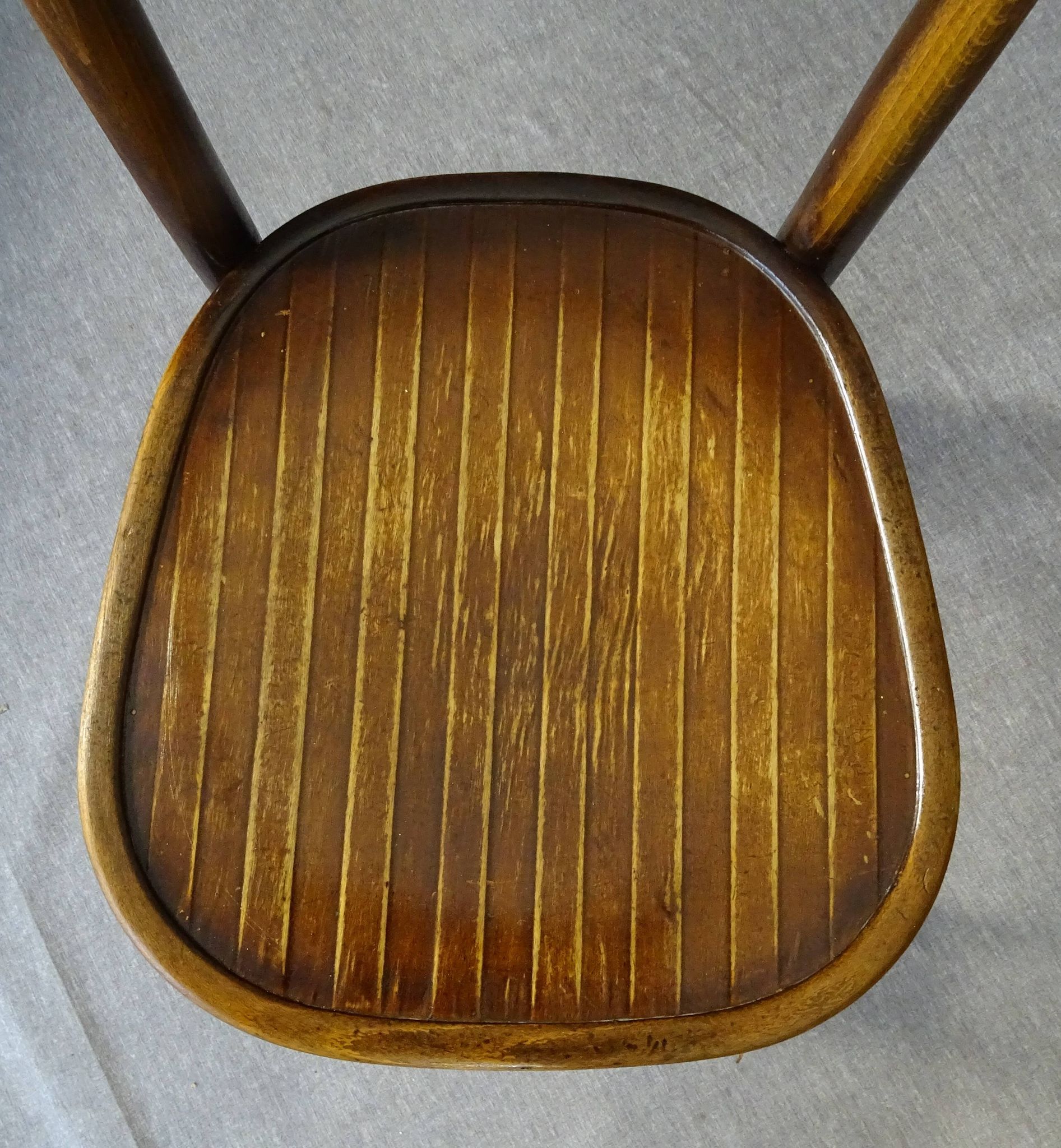 Set of 4 bistro chairs 1910/1930 curved wood, thonet, fischel etc