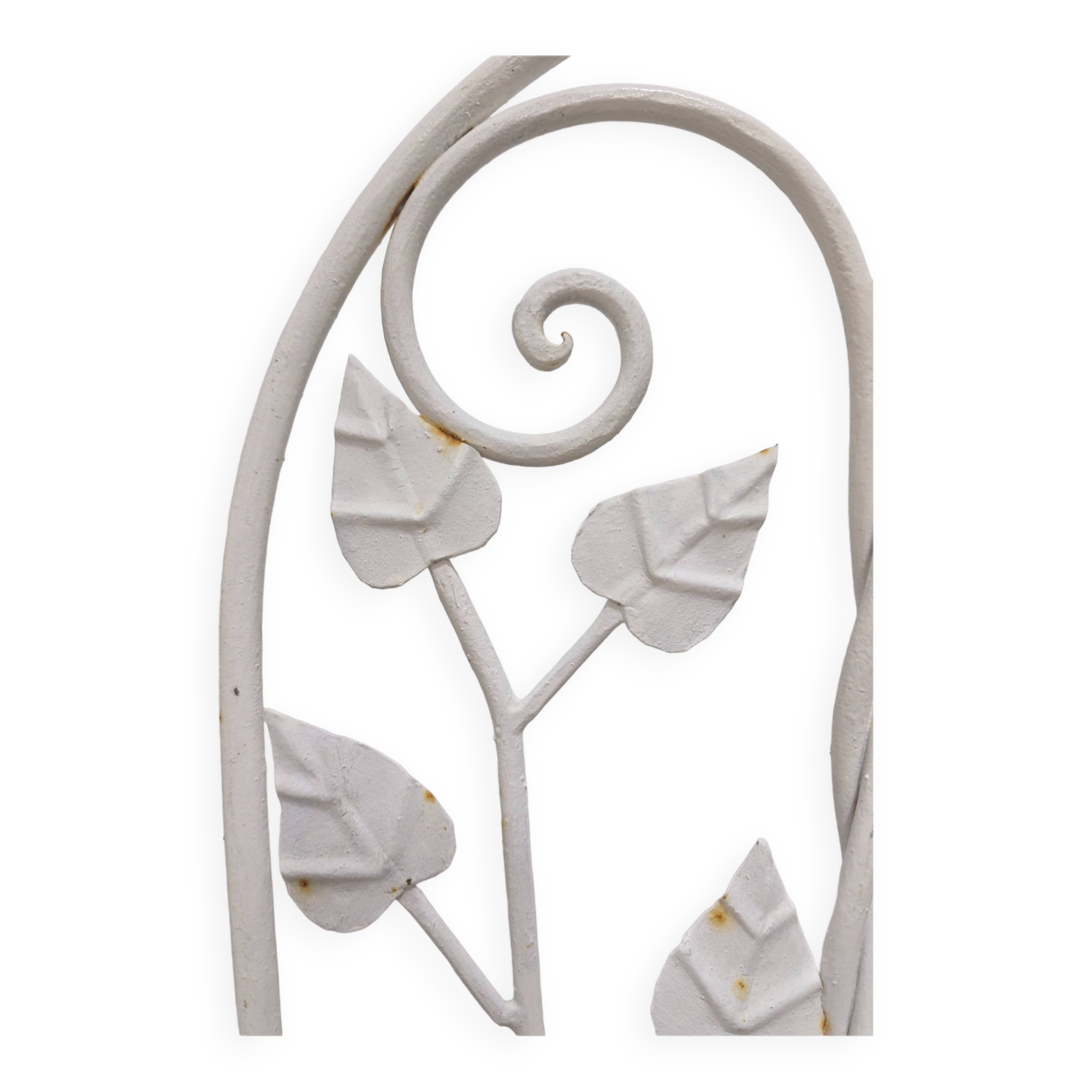 Sculptural Wrought Iron Garden Chairs with Tree Design 1950s Set of 5