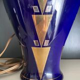 Art Deco lamp Boch la Louvière ceramic