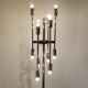 Vintage chrome 12 light floor lamp, 1970s