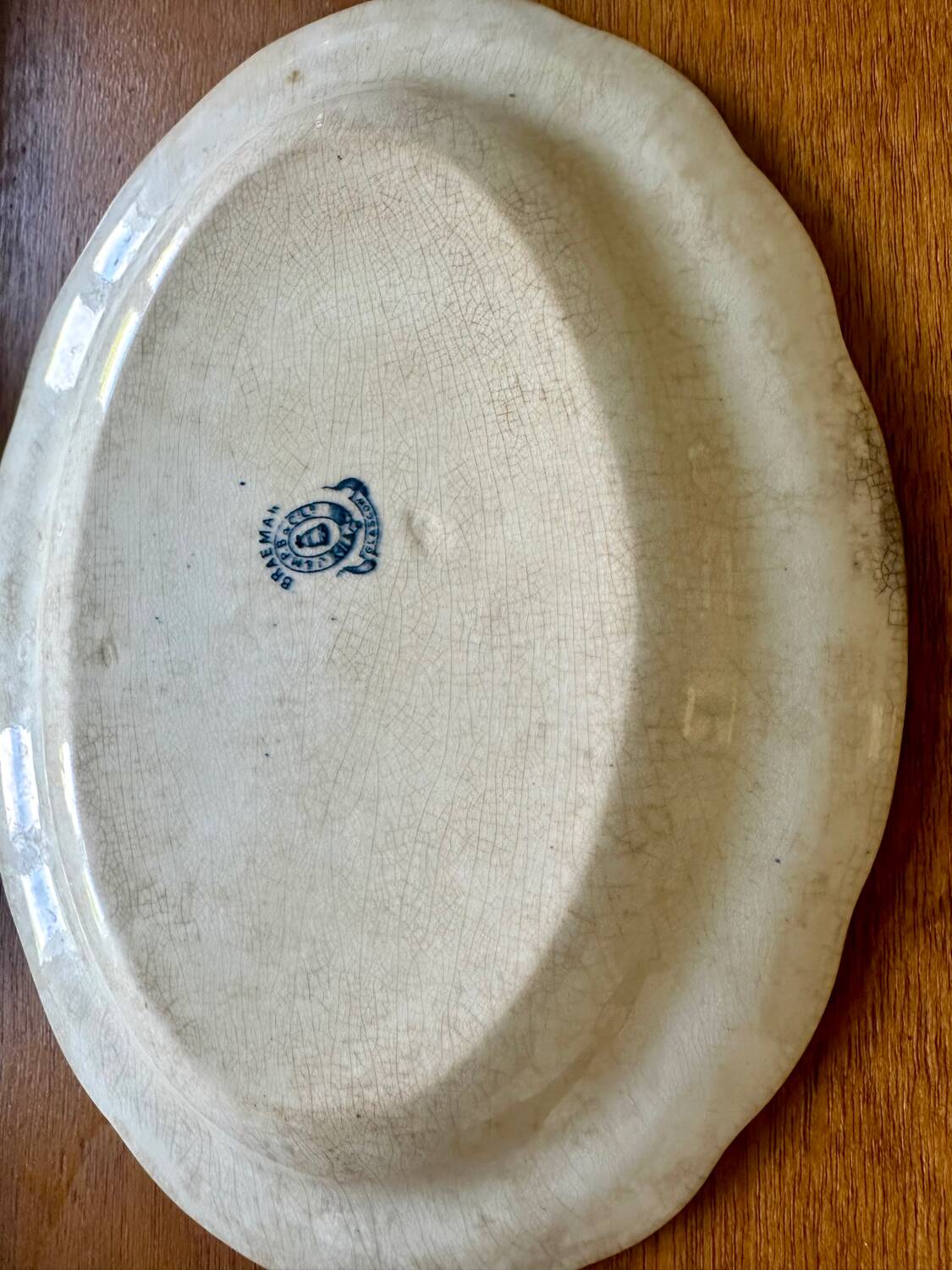 English earthenware dish