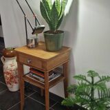1940s oak side table