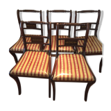 Suite de 5 chaises de table